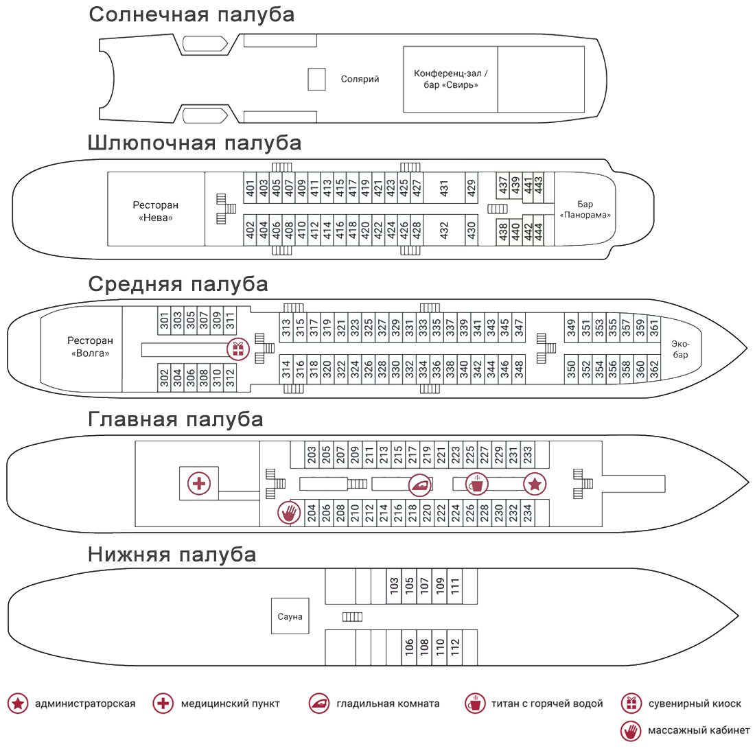 Схема теплохода константин федин